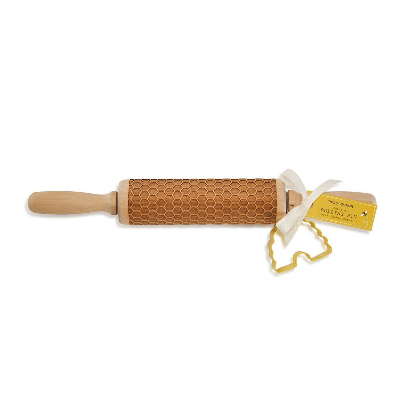 Honeycomb rolling pin with Cookie cutter