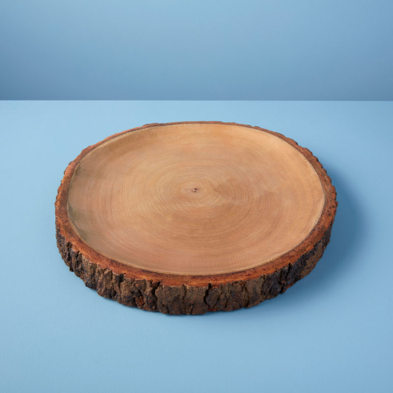 Mango Wood Platter With Bark
