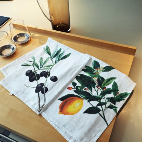 Towel 42X60 Olive and  Lemon